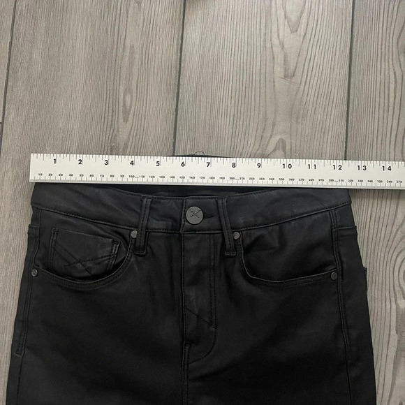 Anthropologie Unpublished Womens Skinny Jeans Size 26 Black Mid-Rise 5-Pocket - Picture 6 of 8